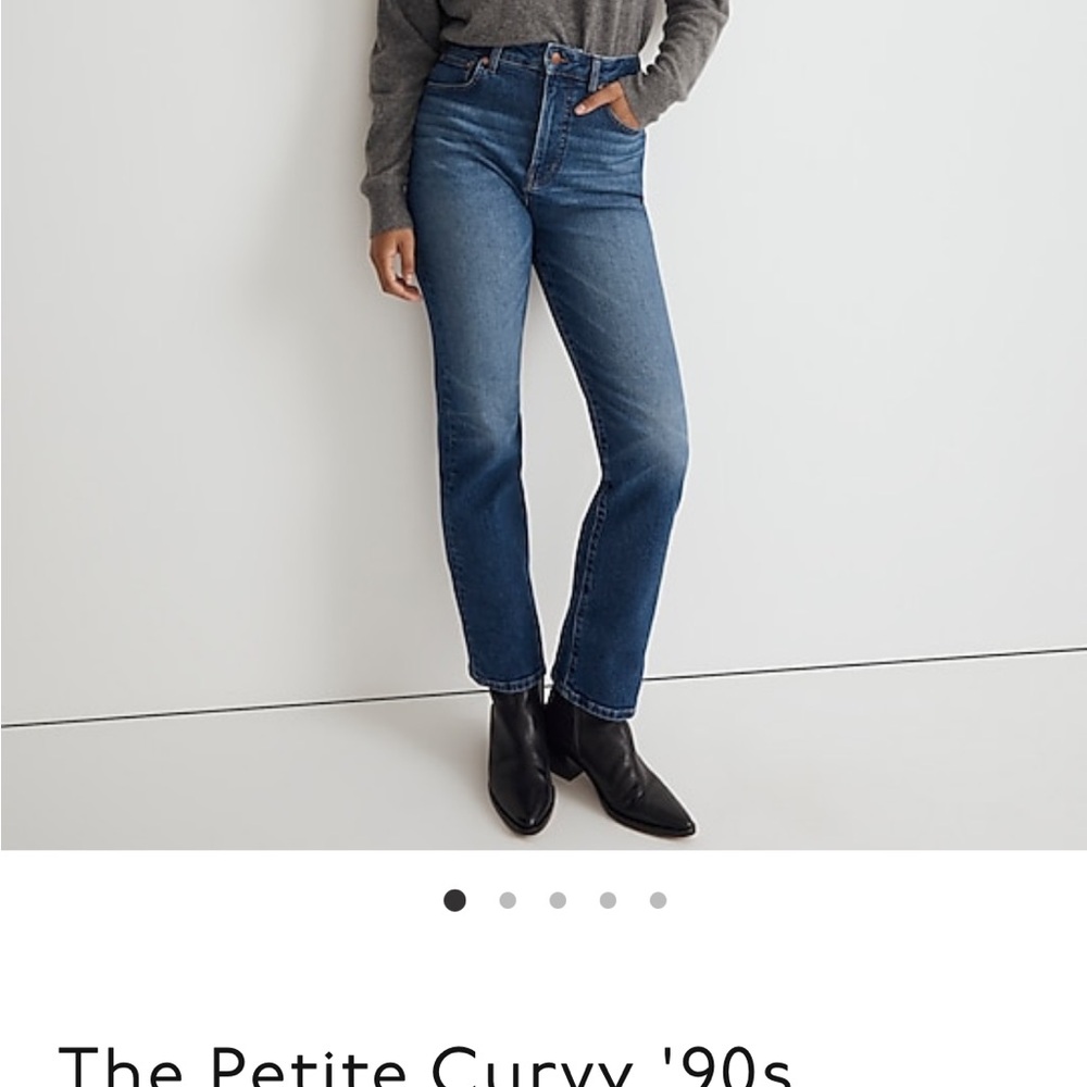 Madewell petite curvy 90s straight jean in Barlow wash - Picture 5 of 8